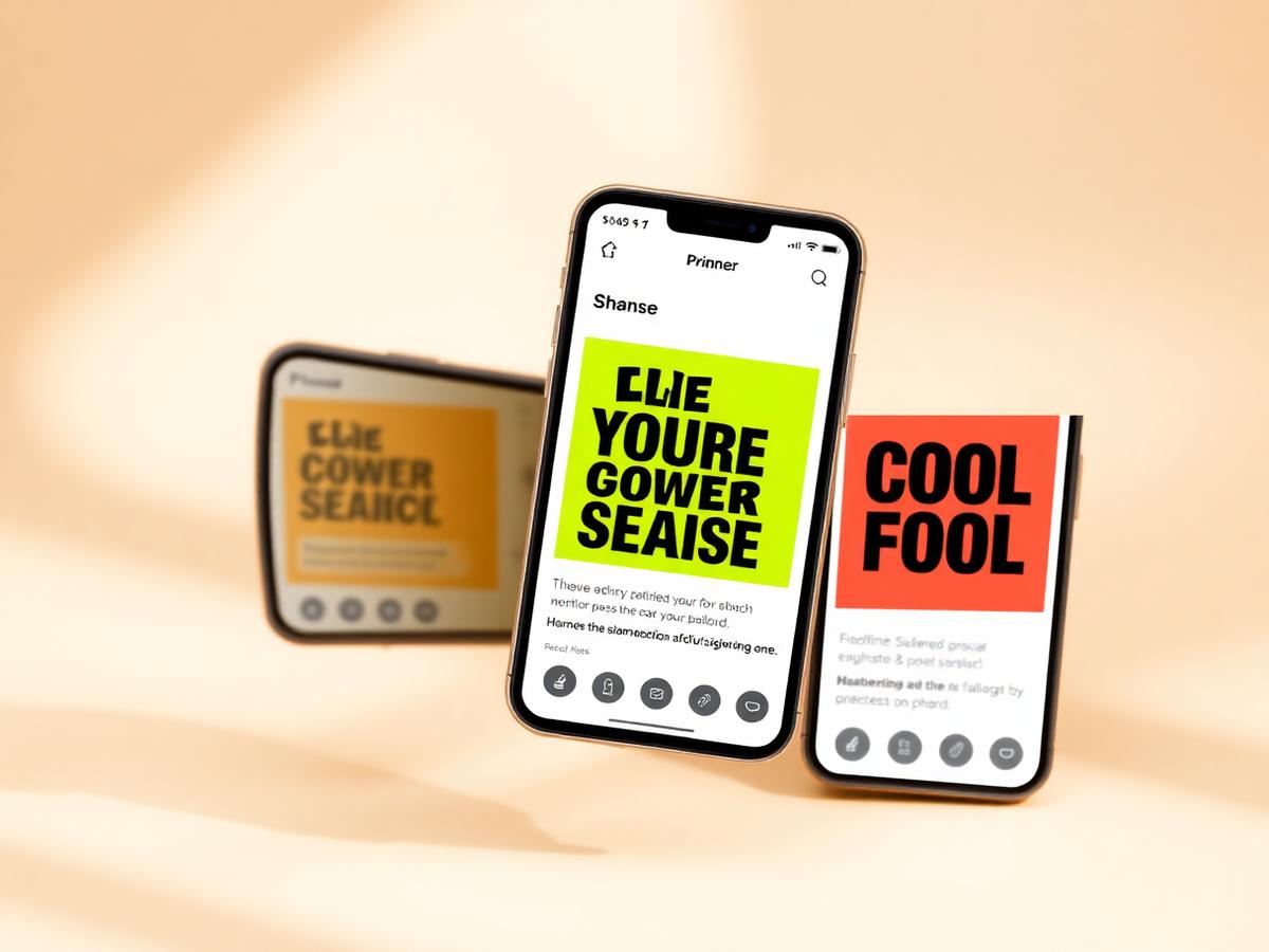 Social media post creative mock-up